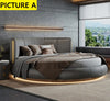 Smooth Grain Italian Modern Round Bed / Lixra