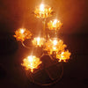 Gold-Plated Obsolete Lotus Candle Holder/ Lixra