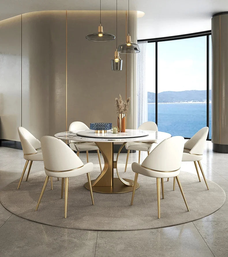 Dining Room Circular Marble Table Top 53
