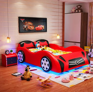 Modern LED Car-Shaped Kids Bed / Lixra