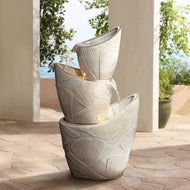 Stone Finish Garden Indoor Fountain With LED / Lixra