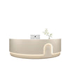 Minimalist Curved LED Reception Desk / Lixra