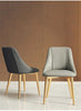 Set Of 4 Leather Finish Dining Chairs