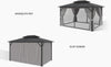 Heavy-Duty Rooftop Canopy With Mosquito Net And Hooks / Lixra