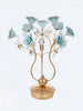Luxurious Blue Rose Ceramic Table Lamp / Lixra