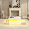 LED White Coffee Table With 16 Colors And Remote Control / Lixra