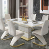 Gilt-Edged Marble Dining Table Set / Lixra