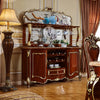 Wooden Golden Accent China Hutch / Lixra