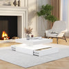 LED White Coffee Table With 16 Colors And Remote Control / Lixra