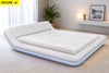 Elementary Design Leather Bed With LED Lights / Lixra