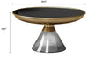 Metal Tray Style Top Coffee Table With Side Table / Lixra