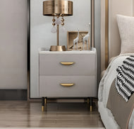 Multipurpose Wooden Designed Marble Night Stand / Lixra