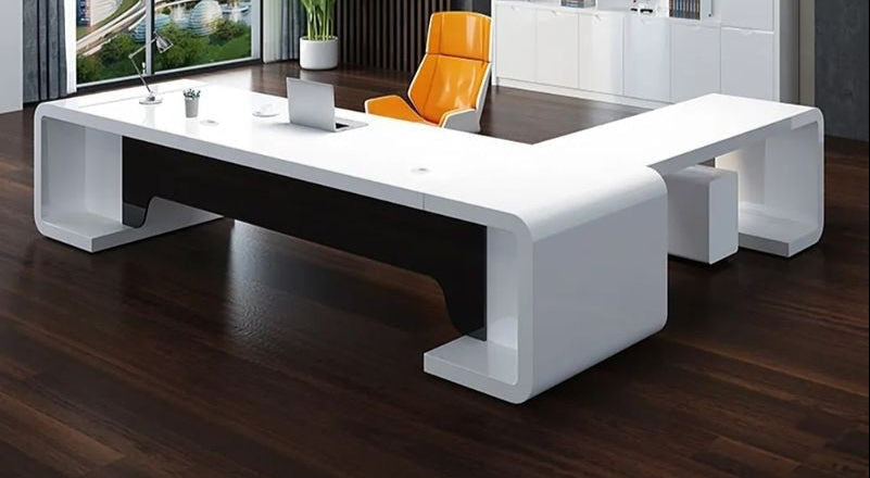 Modern Design Wooden L-Shaped Computer Desk / Lixra