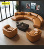 Modern Sectional Curved Leather Sofa / Lixra