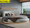 Smooth Grain Italian Modern Round Bed / Lixra