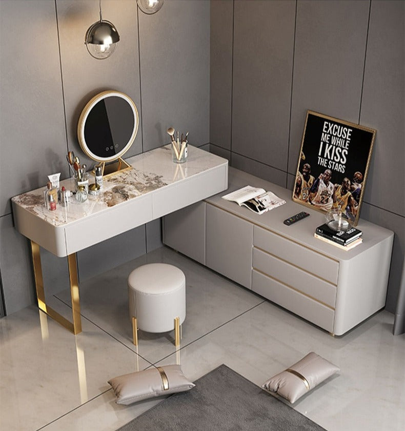 Luxurious Mirror Dresser Makeup Table - Lixra.com Luxurious Mirror Dresser Makeup Table - Lixra.com