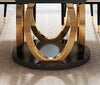 Convertible Gleamy Marble Dining Table Set / Lixra