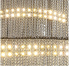 Asymmetric LED Chandelier With Aluminum Chains/ Lixra
