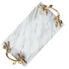 Luxurious Twigs And Leaves Marble Tray