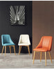 Set Of 4 Leather Finish Dining Chairs