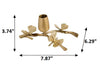 Nature Inspired Metal Candlestick Holder