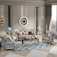 Liville Style European Handcrafted Leather Sofa Set / Lixra