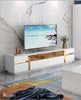 Luxury Living Black And Gold Coffee Table With TV Stand / Lixra