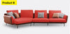 Italian Style Modern Leather Sectional Sofa