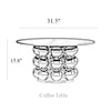 Modern Marble Top Pearl Shaped Coffee Table / Lixra