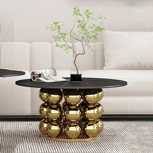 Modern Marble Top Pearl Shaped Coffee Table / Lixra