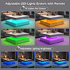 LED White Coffee Table With 16 Colors And Remote Control / Lixra