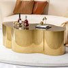 Golden Metal Cloud Shaped Coffee Table / Lixra