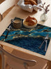 Sophisticated Black Marble Textured Placemats/ Lixra