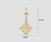 Charming Post Modern Crystal Chandelier