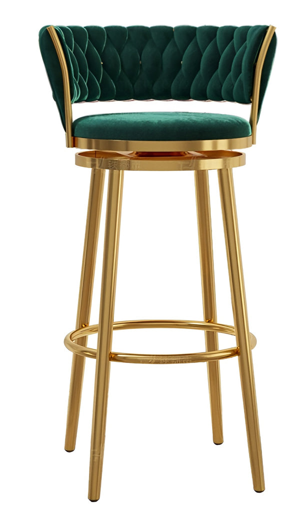 Set Of 3 High Raised Swivel Counter Bar Stools / Lixra