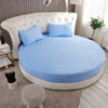 100% Pure Cotton Round Fitted Bedsheet With Pillow Cover / Lixra