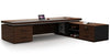 Elegant L-Shaped Desk With Geometric Lines & Secure Storage Options / Lixra