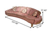 Salmon Rose European Style Wooden 3-2-1 Sofa Set /Lixra