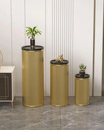 Golden Touch Marble Pedestal Stand / Lixra
