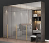 Multi-Functional Glassware & Wooden Base Wardrobe/ Lixra