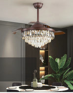 Remote Controlled Crystal LED Ceiling-Fan / Lixra