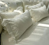 Microfiber Embroidered White Bedding Set / Lixra