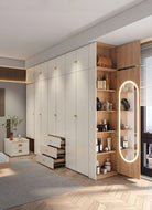 Versatile Wooden Wardrobe With Functional Storage / Lixra