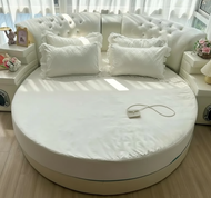 Microfiber Embroidered White Bedding Set / Lixra