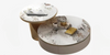 Marble Coffee Table Set With Concealed Storage/ Lixra