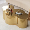 Golden Metal Cloud Shaped Coffee Table / Lixra