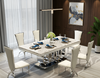 Geometric Pattern Marble Dining Table-Set / Lixra
