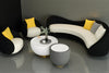 Curved Fabric Sofa Set For Living Room / Lixra
