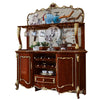 Wooden Golden Accent China Hutch