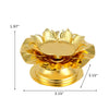 Timeless Gilt Lotus Candle Stand/ Lixra